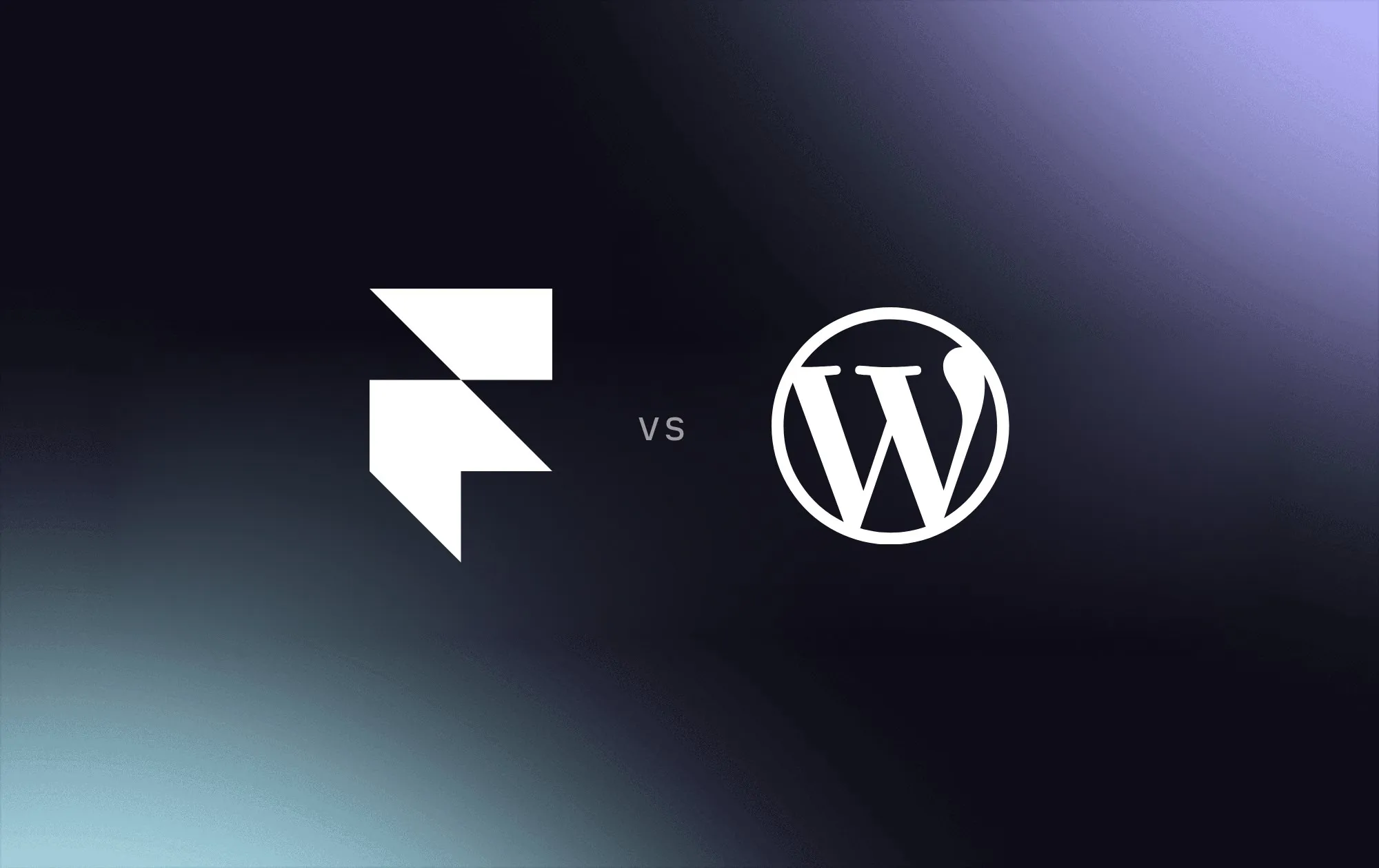 The Framer and WordPress logos side by side