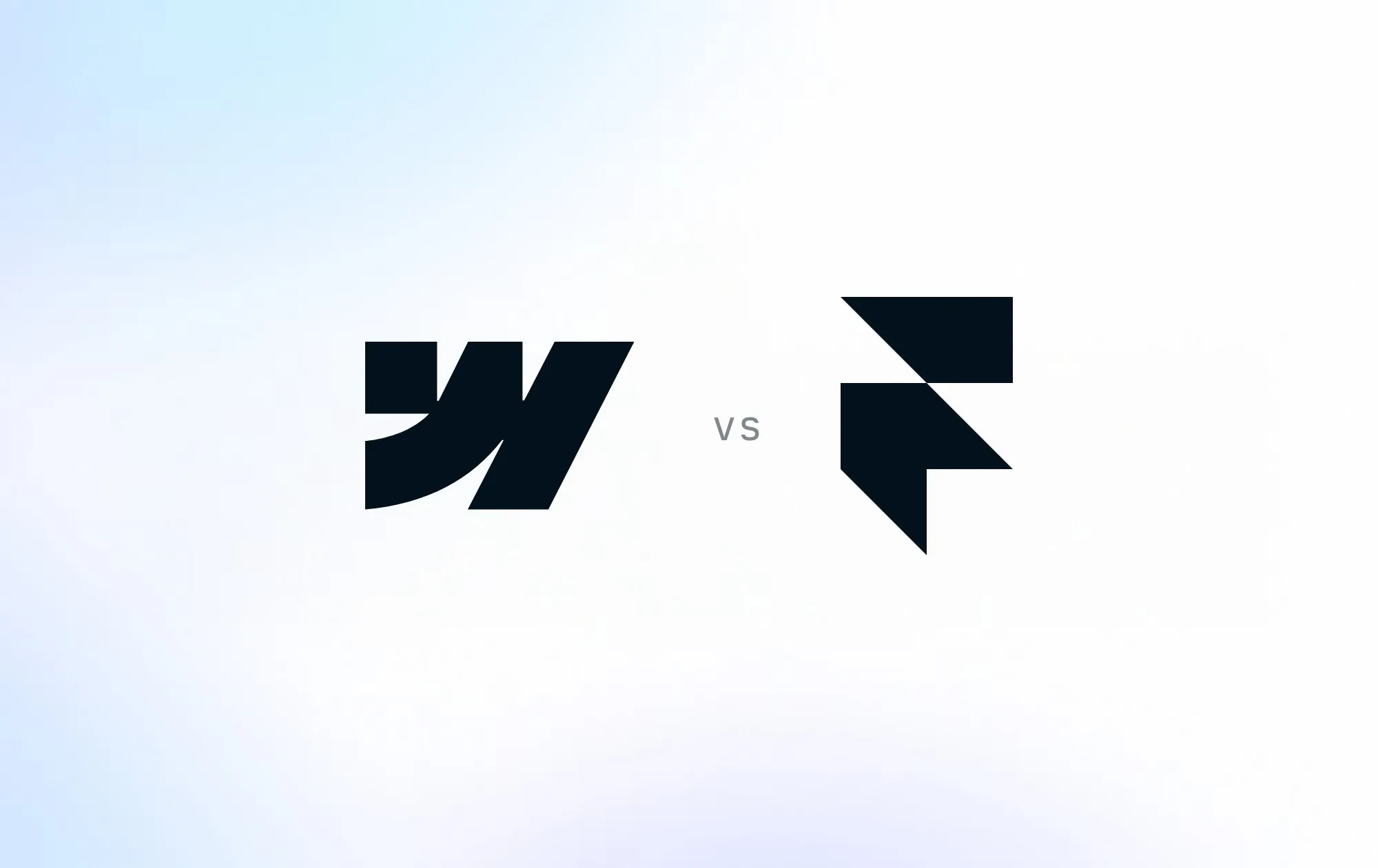 The Webflow and Framer logos side by side