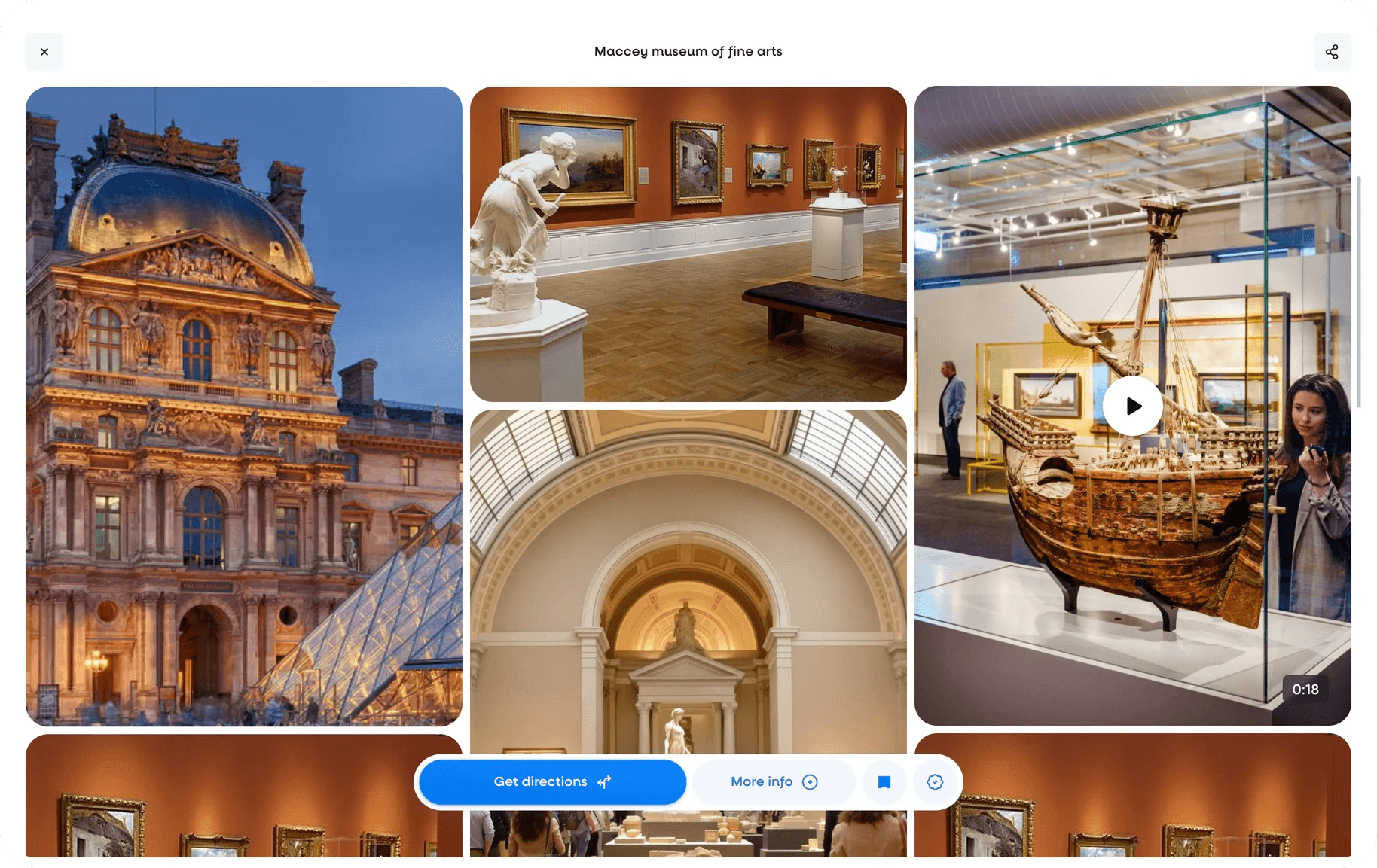Hint web app: the full photo and video gallery of a museum