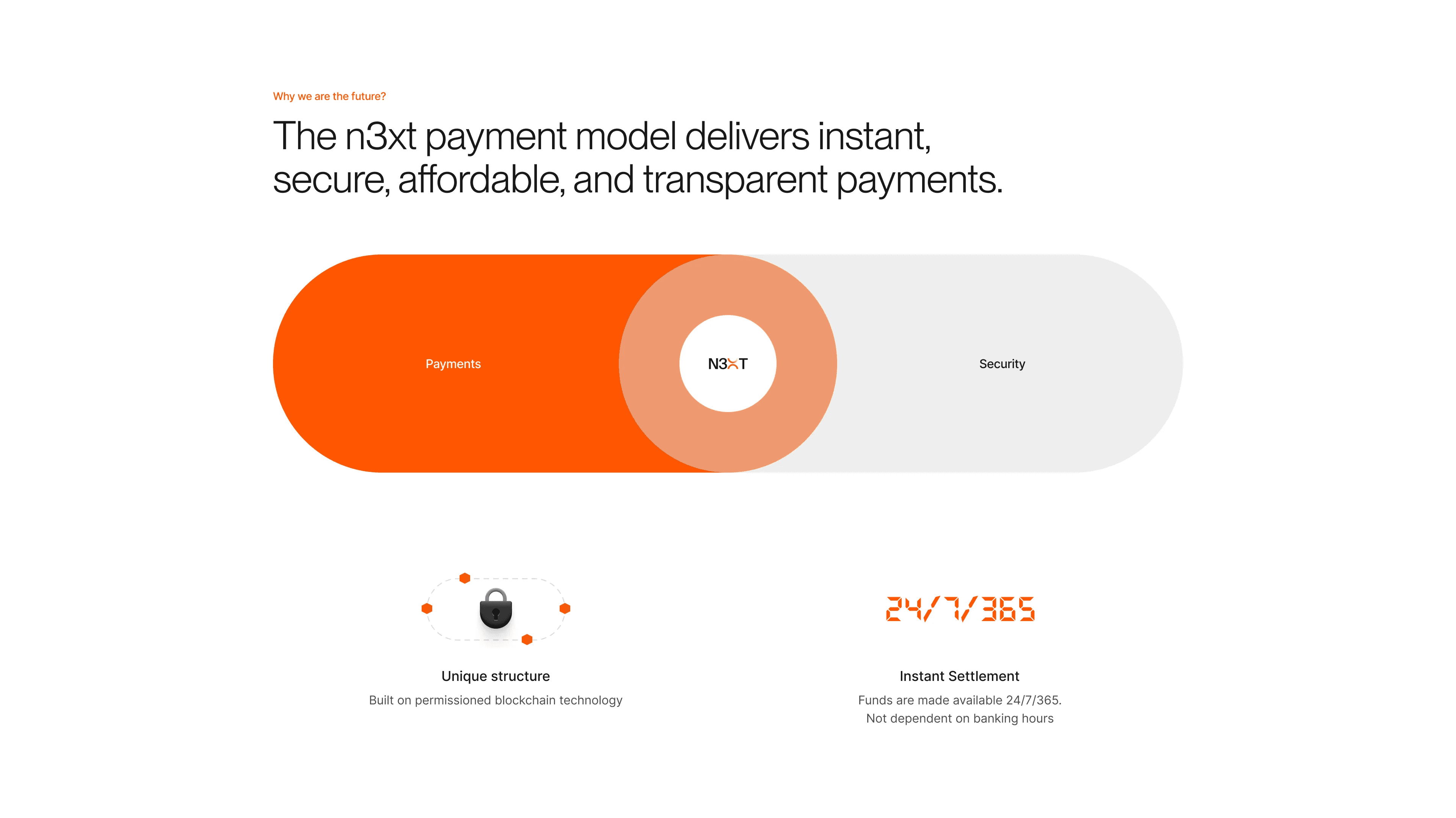 N3XT website: how the payment model works