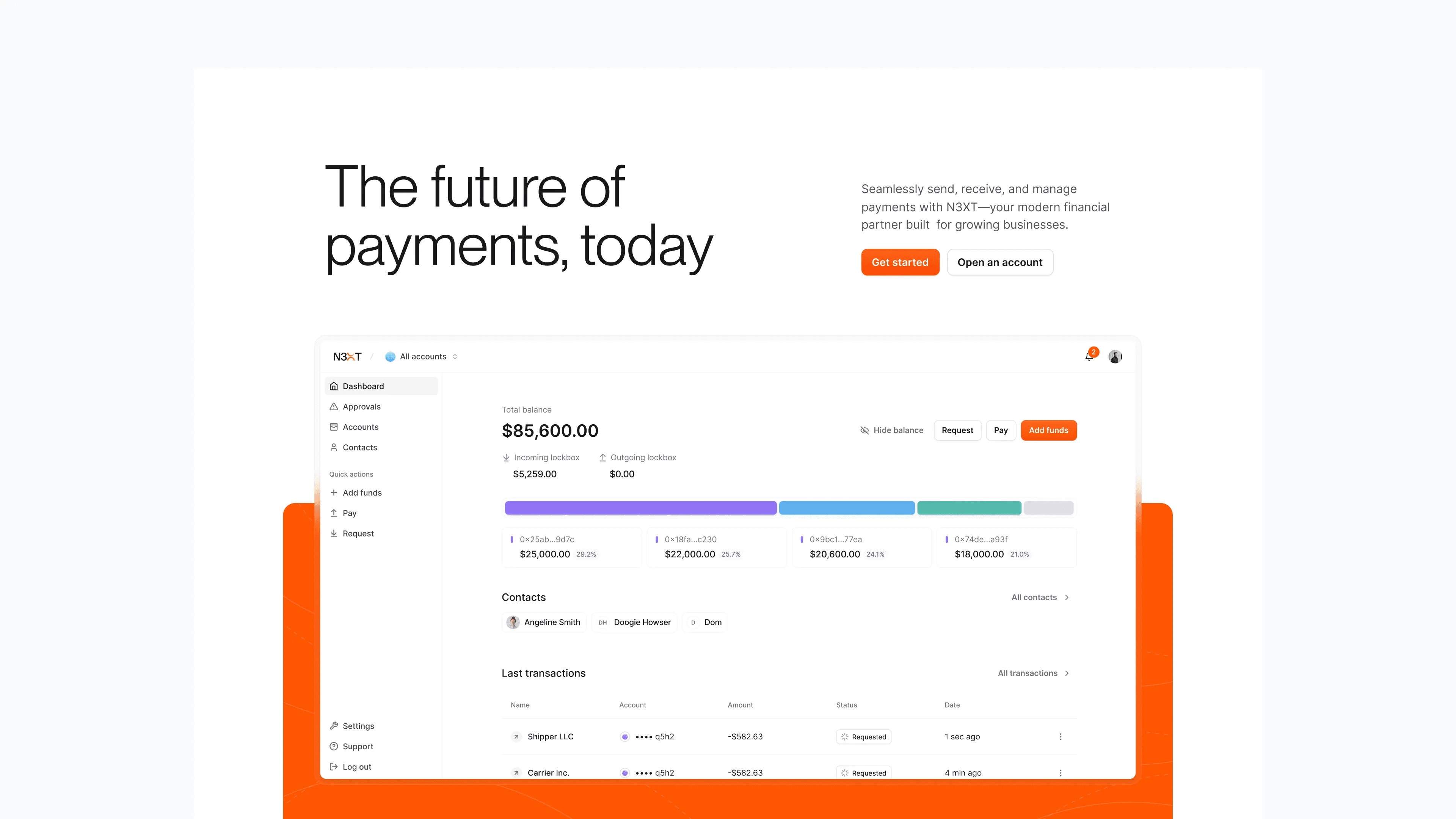 N3XT website: the future of payments, today